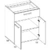 Obrazek Szafka kuchenna Sofia D60 2D 1S