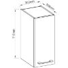 Obrazek Szafka kuchenna VIGO grafit mat 30G-72 1F