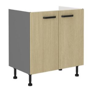 Obrazek Szafka kuchenna SCANDI jodełka/antracyt 80zl 2f bb 