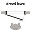 Obrazek Drzwi wewnętrzne CAMPE 2*6 80L Białe WC+PODC