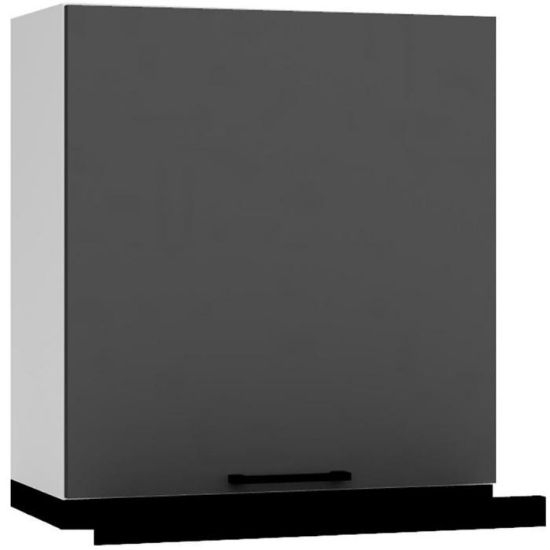 Obrazek Szafka kuchenna Max W60/68 Slim Pl z czarnym okapem