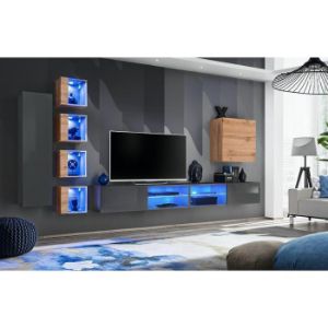 Obrazek Meblościanka Switch Xxvi Grafit/Wotan 