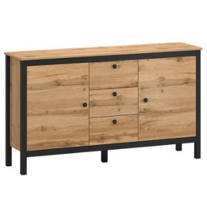 Obrazek  Komoda Palmer E Dąb Wotan/Czarny 