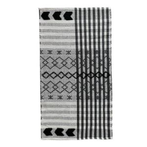 Obrazek Dywan bawełniany Chindi 0.8/1.5 Cr-1281 black/white