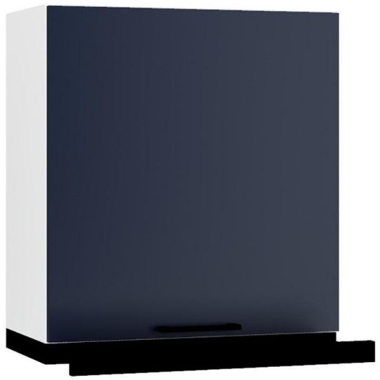 Obrazek Szafka kuchenna Max W60/68 Slim Pl z czarnym okapem granat
