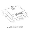 Obrazek Okap P-3060 czarny
