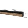 Obrazek Szafka RTV z opcja powieszenia 3k Baros 40 satin/touchwood