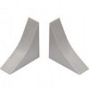 Obrazek Zakończenie proste – aluminium szare LWS-064