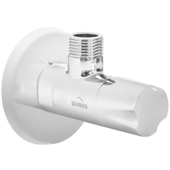 Obrazek Zawór kątowy z głowicą ceramiczną 56IN ZW-49-020-C 1/2"X3/4" chrom 