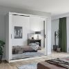 Obrazek Szafa Lux 203 Biała + 2 x Lustro