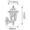 Obrazek Lampa ogrodowa Valence 8234 K1G stare złoto