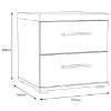 Obrazek Szafka nocna Oldheaven old wood/beton 