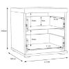 Obrazek Szafka nocna Oldheaven old wood/beton 