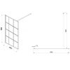 Obrazek  Ścianka Walk-In Metro 100x195 black 
