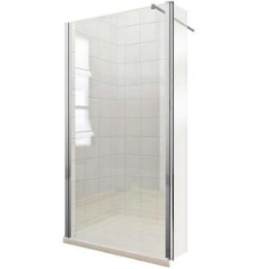 Obrazek Ścianka WALK-IN Leaf 90+30x195 profil chrom
