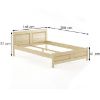 Obrazek Łóżko Sosna LK104–140x200 surowy 