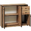 Obrazek Komoda Baumi 01 3D2S Dąb Artisan/Czarny