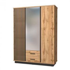 Obrazek Szafa Sole LA15 dąb wotan/czarny mat