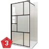 Obrazek Ścianka WALK-IN NOTTE 90X195 czarna