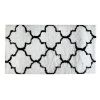 Obrazek Dywan Shaggy Sonic 0.8/1.5 Psr-13552 white/black