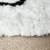 Obrazek Dywan Shaggy Sonic 0.8/1.5 Psr-13552 white/black