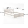 Obrazek Łóżko Buk LK109–180x200 bielony
