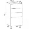 Obrazek Szafka kuchenna Gardena D40S4 grey