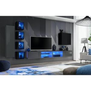 Obrazek  Meblościanka Switch Xxvi Grafit/Czarny 