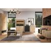 Obrazek Witryna Agis 03 honey castello oak/black mat 
