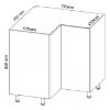 Obrazek Szafka kuchenna Gardena D90N white