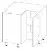 Obrazek Szafka kuchenna Gardena D90N white