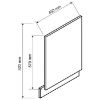 Obrazek Front Zmywarki Natalia 45PO Szary Mat