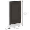Obrazek Front kuchenny STILO grafit mat/biały front zm 713x446