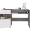Obrazek Biurko Sigma 125 SI10 beton/biały/dąb