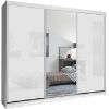 Obrazek Szafa Lux 250 Biała/ 1 x Lustro/ 2 x Biały Połysk