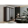 Obrazek Szafa Malani 138 L grafit/ front biały