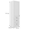 Obrazek Szafka kuchenna STILO biały mat/biały 60dks-210 3s 1f