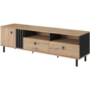 Obrazek Madis Stolik RTV 165 B dąb artisan/antracyt
