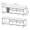 Obrazek Madis Stolik RTV 165 B dąb artisan/antracyt