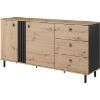 Obrazek  Komoda Madis D Dąb Artisan/Antracyt 