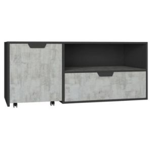 Obrazek Szafka RTV Nano Na10 Dąb Enigma/Grafit