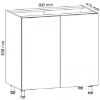 Obrazek Szafka kuchenna Gardena D80 white