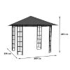 Obrazek Pawilon ogrodowy 3x3x2,65m biały