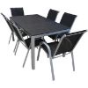 Obrazek Komplet stół Polywood + 6 krzeseł czarnych