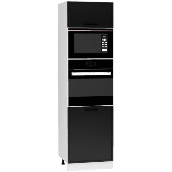 Obrazek Szafka Kuchenna Emily D60PK MV 2133 PL czarny groszek