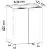 Obrazek Szafka kuchenna Gardena D60 grey