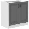 Obrazek Szafka kuchenna Stilo dustgrey/biały 80d 2f bb