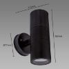 Obrazek Kinkiet Gordon 2XGU10 BLACK 03937