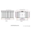 Obrazek Metalowy domek ogrodowy 3627x3221x1961 zielony