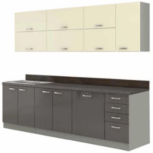 Obrazek Kuchnia Karmen Grey 260 bez blatu